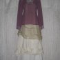 New Tapemeasure Ethereal Purple Silk Gathered Tunic Top Shirt 6