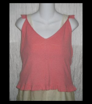 New MaxStudio Soft Azalea Pink Cashmere Tunic Top Sweater Medium M