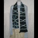 NEW Liz Claiborn Elegant Jewel Tone Silk Velvet Ribbon Scarf