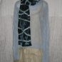 NEW Liz Claiborn Elegant Jewel Tone Silk Velvet Ribbon Scarf