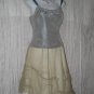 New CALYPSO Christiane Celle Shapely Blue Silk Ribbon Corset Top X-Small XS