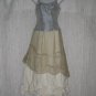 New CALYPSO Christiane Celle Shapely Blue Silk Ribbon Corset Top X-Small XS