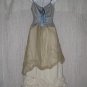 New CALYPSO Christiane Celle Shapely Blue Silk Ribbon Corset Top X-Small XS