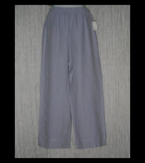 New HOT COTTON by Marc Ware Blue Wide Leg Linen Pants Medium M