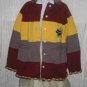 Unique Hand Made Hooded Cardigan Sweater Coat One Size OS
