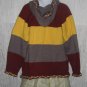 Unique Hand Made Hooded Cardigan Sweater Coat One Size OS