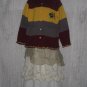Unique Hand Made Hooded Cardigan Sweater Coat One Size OS