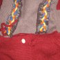 Unique Hand Made Hooded Cardigan Sweater Coat One Size OS