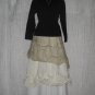 April Cornell Soft Black Knit Turtleneck Tunic Top Shirt Small Petite SP
