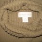 Northern Isles Earthy Brown Ribbed Knit Turtleneck Tunic Top Shirt Medium M