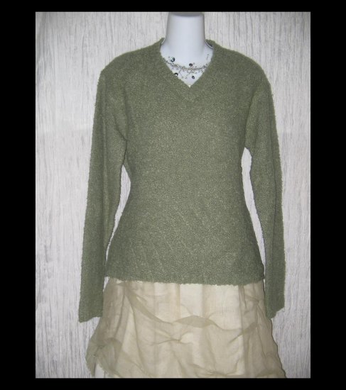 J. Crew Seafoam Green Nubby Knit Pullover Sweater Top Medium M