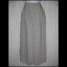 New FLAX Long Black & White Tweed Linen Pocket Skirt Jeanne Engelhart Petite P