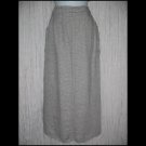 New FLAX Long Black & White Tweed Linen Pocket Skirt Jeanne Engelhart Small S