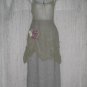 New FLAX Long Black & White Tweed Linen Pocket Skirt Jeanne Engelhart Small S