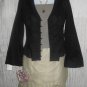 New NEW YORK & Company Shapely Black Lace Trim Boho Tunic Top Shirt 4