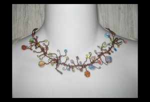 NEW Ever & Anon 'Kallisti's Garden' Whimsical Art to Wear Necklace