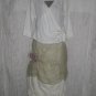 J. JILL Soft White Textured LINEN Wrap Tie Jacket Shirt Top 6