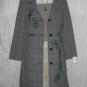 New New York & Company Long Embroidered Plaid Shapely Jacket Over Coat 2