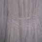 Cynthia Ashby Shapely A-Line Dusty Twilight Linen Duster Jacket Tunic Top Coat One Size