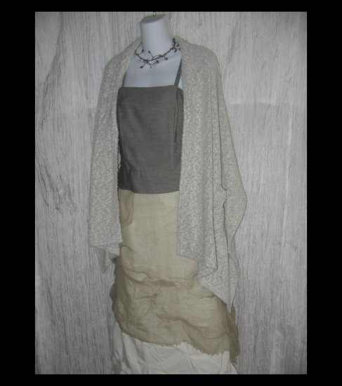 Cozy Hybernation Soft Nubby Knit Lagenlook Art to Wear Pocket Scarf Wrap