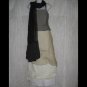 New Echo Gossamer Black Gathered Lagenlook Art to Wear Scarf
