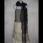 New Collection XIIX Gossamer Black Gathered Nylon Art to Wear Scarf