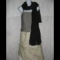 New Anne Klein Gossamer Black Gathered Nylon Art to Wear Scarf