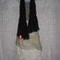New Anne Klein Gossamer Black Gathered Nylon Art to Wear Scarf