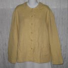New FLAX Boxy Gold Crossweave Linen Jacket Engelhart 1G