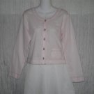 SOLITAIRE Pink Cotton Button Jacket Shirt Top Medium M