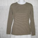 FLAX by Jeanne Engelhart Striped Knit Tunic Top Shirt Small S