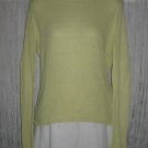 J. Jill Light Green Layered Knit Tunic Top Sweater Medium M