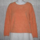 J. Jill Soft Orange Chenille Knit Pullover Sweater Top X-Small XS