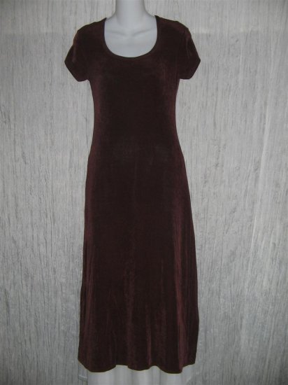ZANONI by Jalate Long Shapely Slinky Purple Knit Dress S