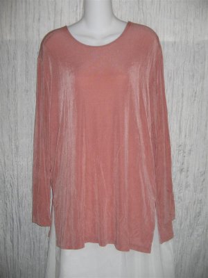 FLAX Slinky Tunic Top Shirt Jeanne Engelhart Small S