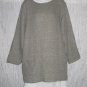 FLAX by Jeanne Engelhart Long Thermal Linen Pocket Tunic Top Shirt Small S