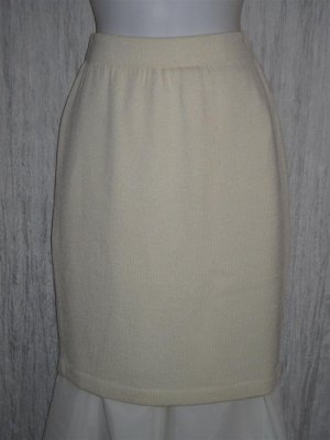 ST. JOHN Evening Short Shapely Cream Santana Knit Skirt 2
