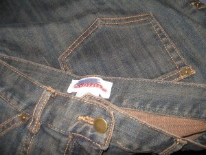 SOLITAIRE Loose Cut Dark Artsy Denim Jeans 12 / 14