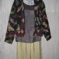 PAINTED PONY Shoe Tapestry Button Jacket Coat Small S