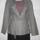 RIALTO California Shapely Gray Belted Jacket Top S M