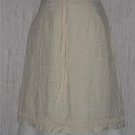 Belonde Boutique Shapely Knee Length Drawstring Skirt Large L