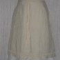 Belonde Boutique Shapely Knee Length Drawstring Skirt Large L