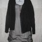 FLAX by Jeanne Engelhart Shapely Reversible Black Jacket Tunic Top Medium M