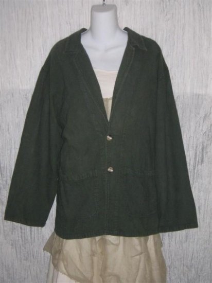 California Drawstrings Green Cotton Button Jacket Shirt Top Small S