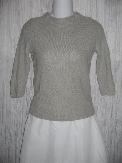 SYSTEM Soft Gray Knit Pullover Sweater Top X-Small XS