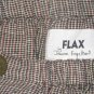 FLAX by Jeanne Engelhart Assymetrical Gingham LINEN Skirt Small S