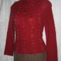 Fureria Soft Wispy Red Shapely Pullover Sweater Size 10 / 12