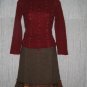 Fureria Soft Wispy Red Shapely Pullover Sweater Size 10 / 12