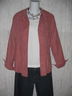 NEW YORK COMPANY Soft Sueded Mauve Button Shirt Top X-Small XS