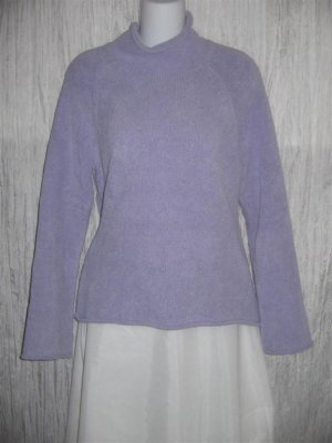 J. Jill Soft Nubby Purple Turtleneck Tunic Sweater Small Petite SP